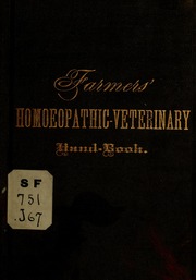 غلاف كتاب Homœopathic Veterinary Hand-Book